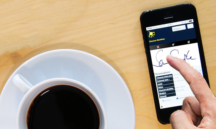 electronic signature on mobile device