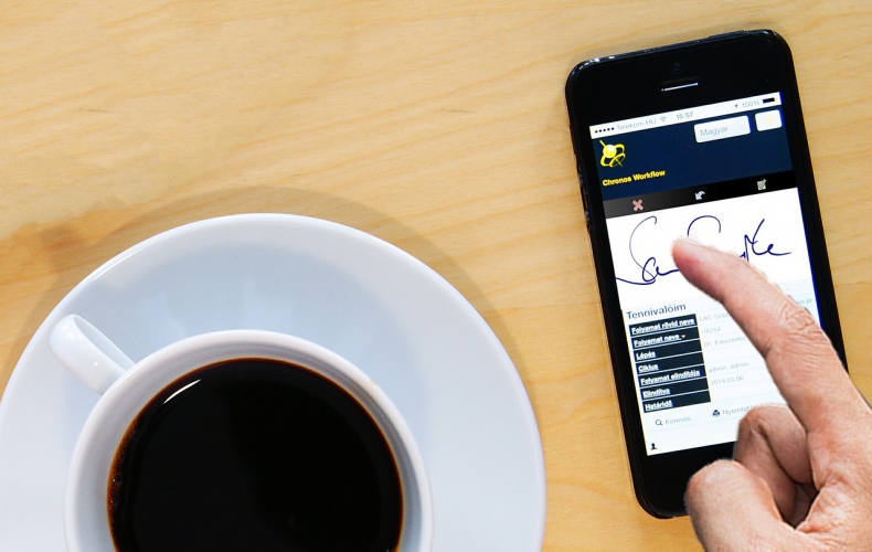 electronic signature on mobile device
