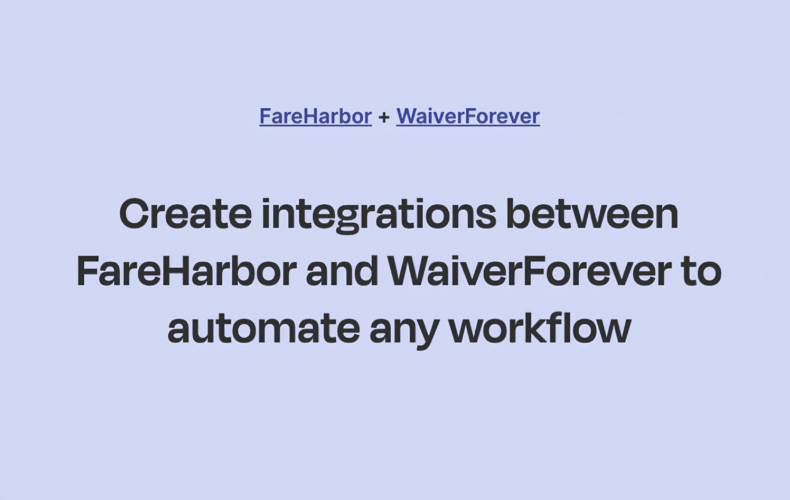 fareharbor waiver integration